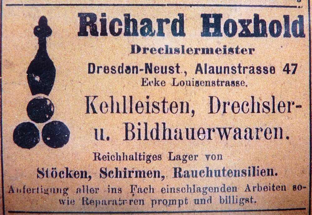 Werbeanzeige ca. 1903